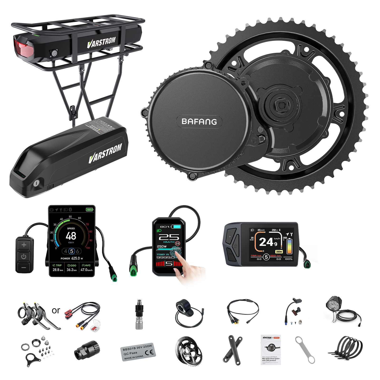Torque Sensor Mid Drive Motor Kit - [US Shipping] Bafang Motor 750W 48V