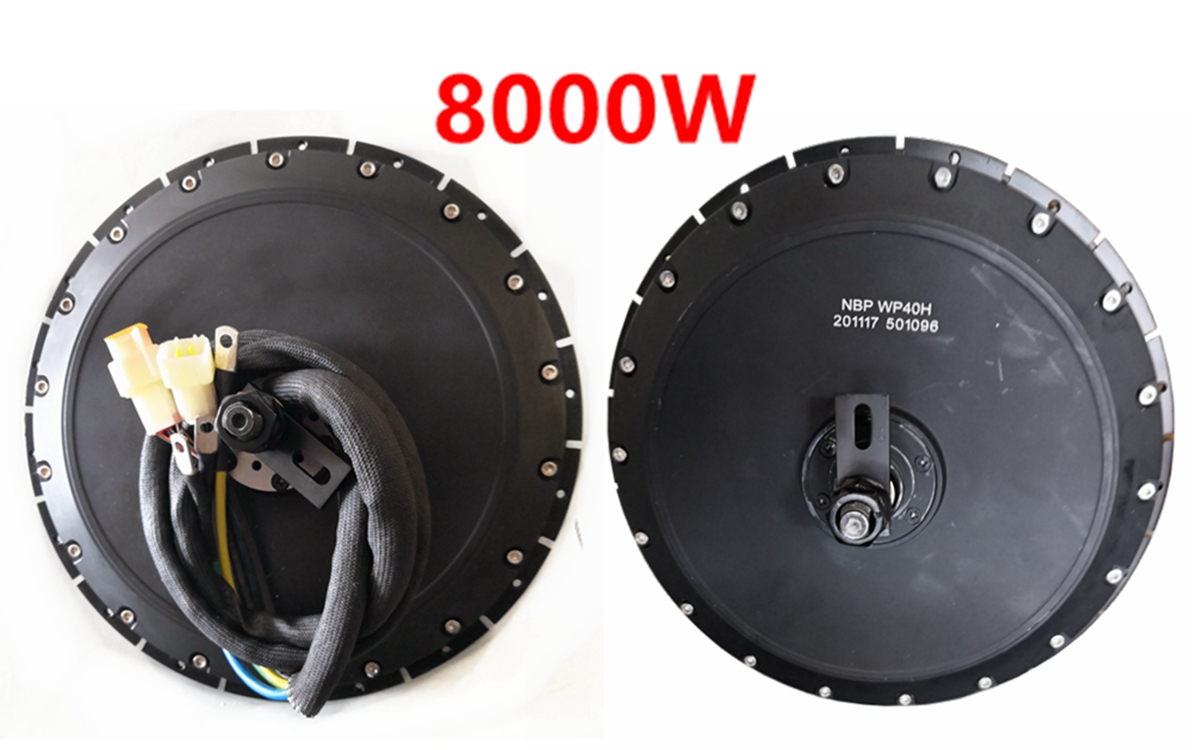 72V 8000W Brushless Hub Motor - US Stock QS273 40H Peak 8000W