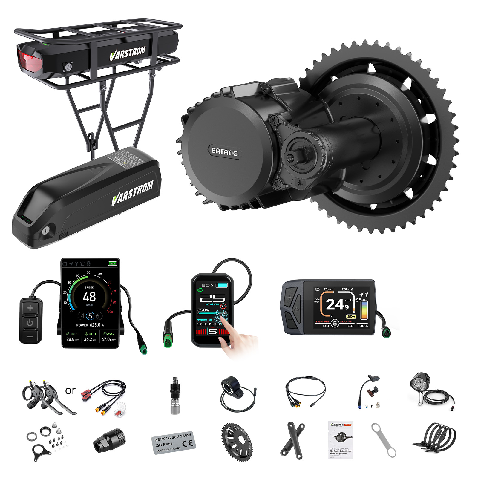 Torque Sensor Mid Drive Motor Kit - [US Shipping] Bafang Motor 750W 48V