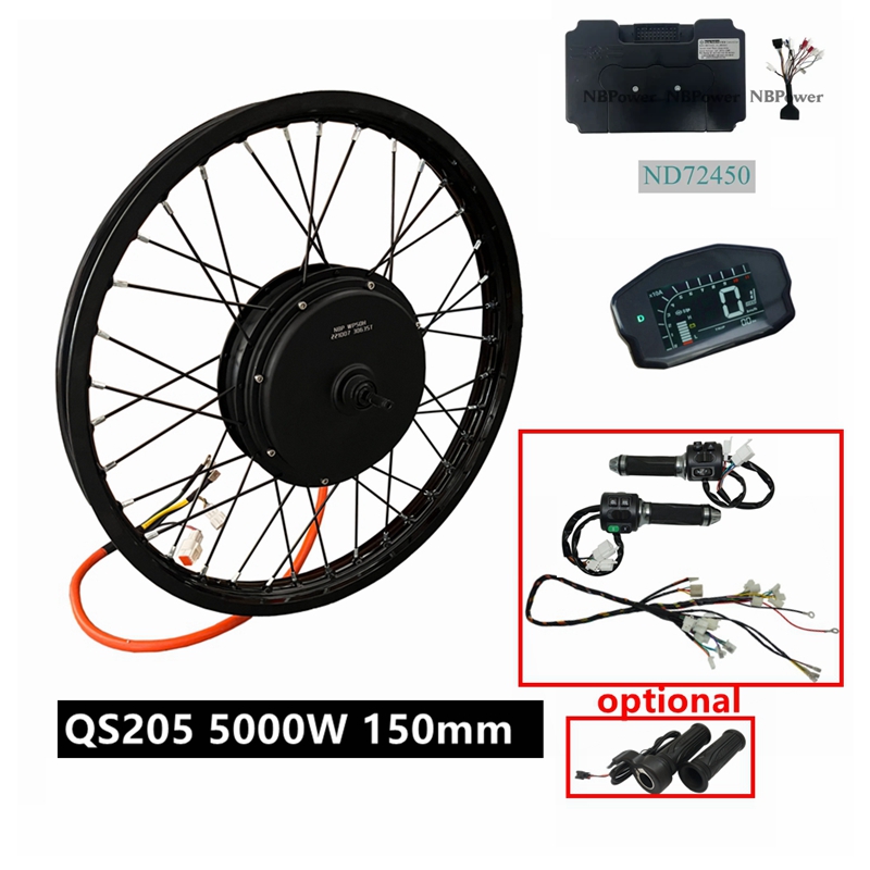 5000W Hub Motor Kit 72V - NBpower/QS205 V3 72v 5000W Ebike kit