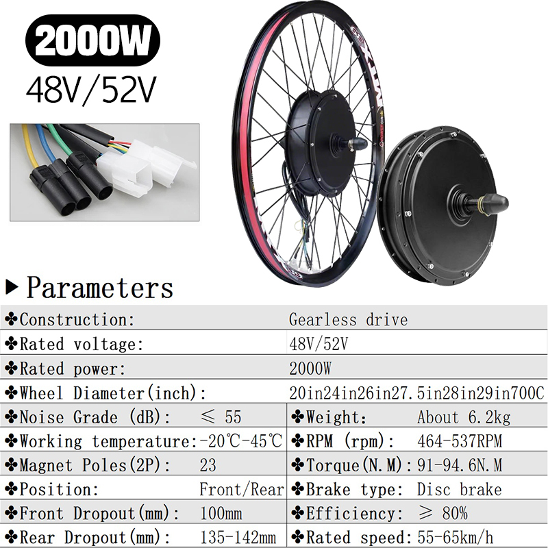 New Upgrade Ebike Conversion K - 5000W Hub Motor Kit 72V 评论和价格