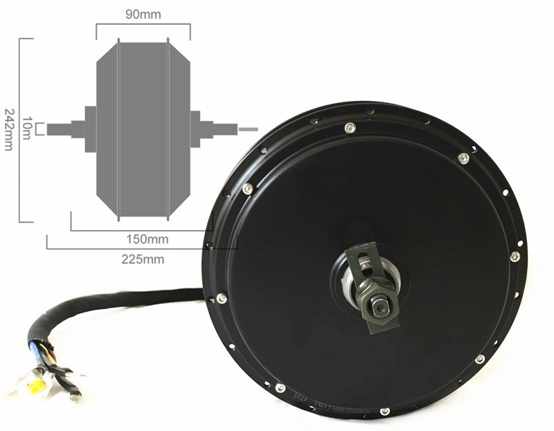 NBpower QS205 50H V3 72v 5000W - 5000W Hub Motor Kit 72V 评论和价格
