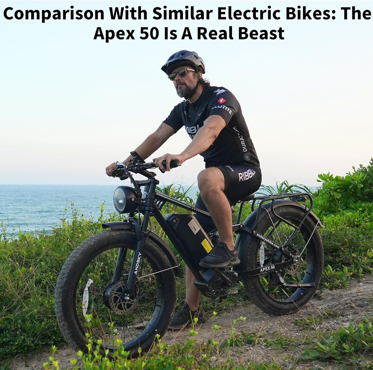 ANDSKY Apex50 AWD Electric Bik - 48V 1500W Rear Hub Motor With Battery 评论和价格