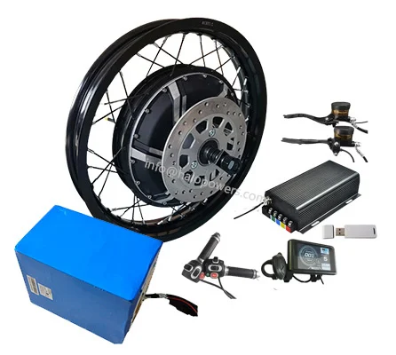 72v 96v QS 273 V3 12000w 15000 - 12000W Electric Motorcycle Hub Motor 评论和价格