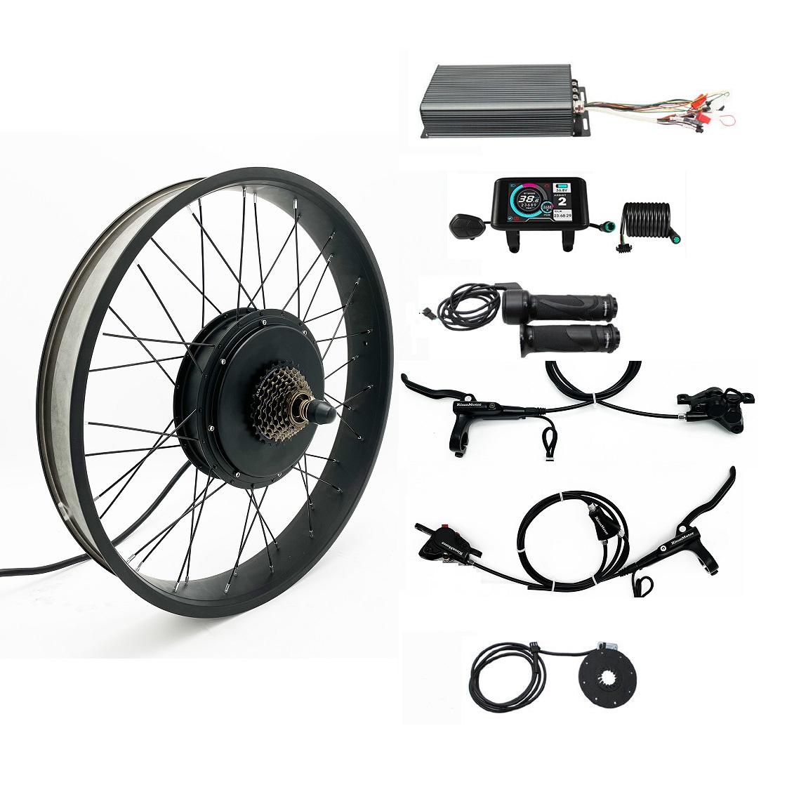 48V-72V 100A 5000W eBike Fat W - 5000W Hub Motor Kit 72V 评论和价格