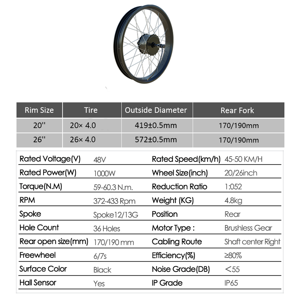 48V 2000W E-bike Fat Tire Conv - Dual Motor Ebike Kit 2000W 评论和价格