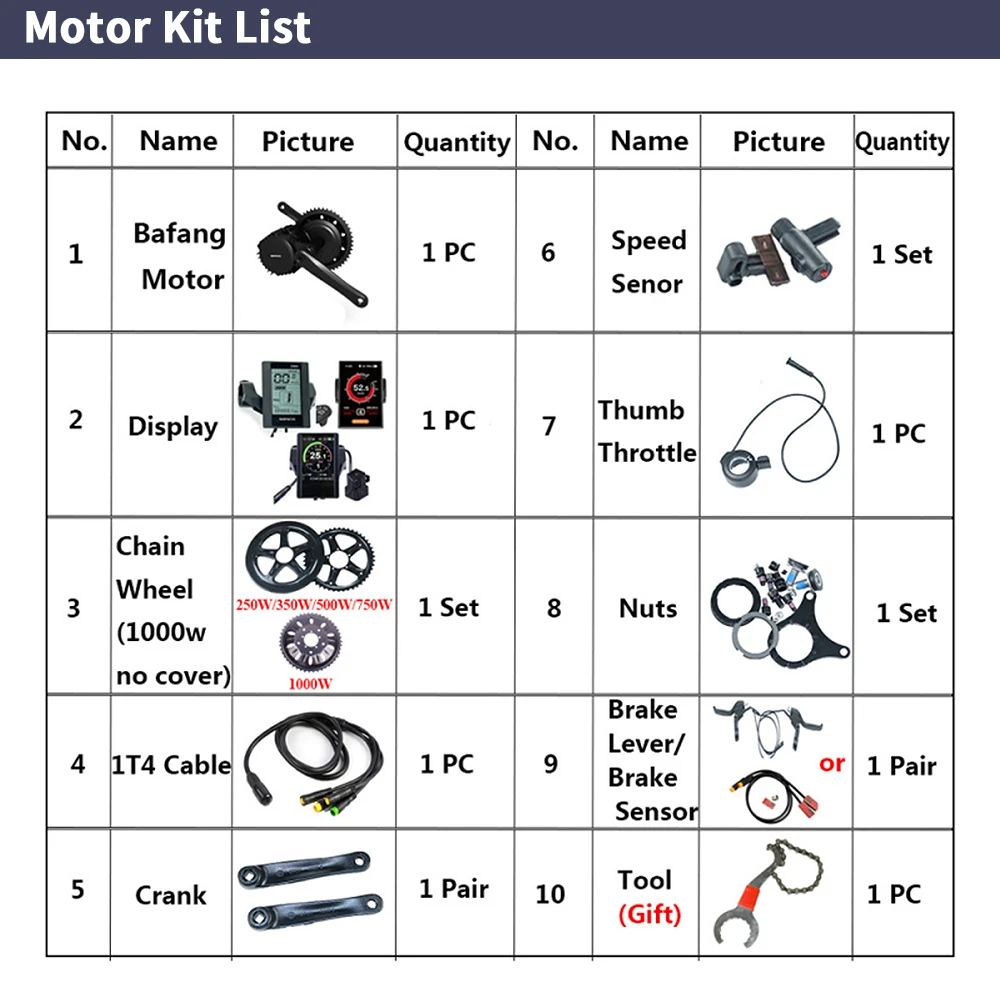 Bafang BBSHD 1000W  48V 68mm M - Side Hung Mid Drive Motor Kit 评论和价格